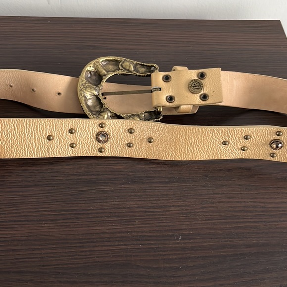 NEW Leatherock Statement leather and Rhinestone Belt - Picture 5 of 6